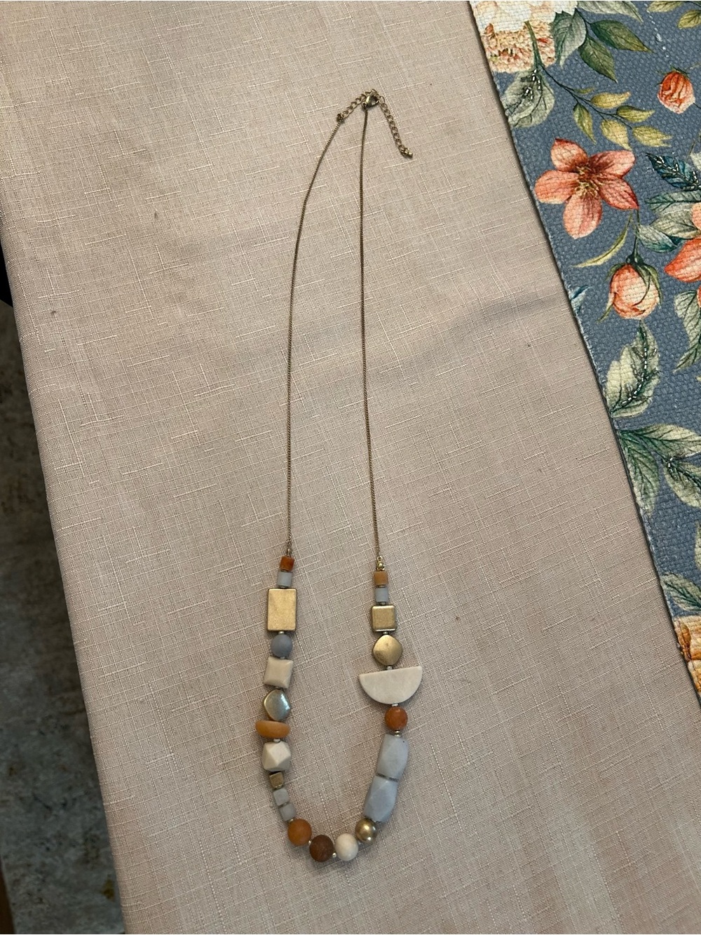 Geometric beaded necklace boho Chic